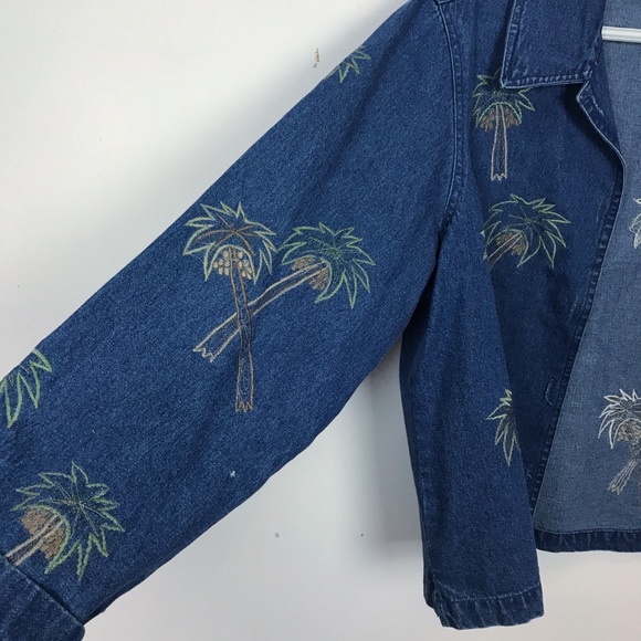 RARE | 🌴Vintage Palm Tree Denim Jacket - Picture 7 of 7